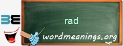 WordMeaning blackboard for rad